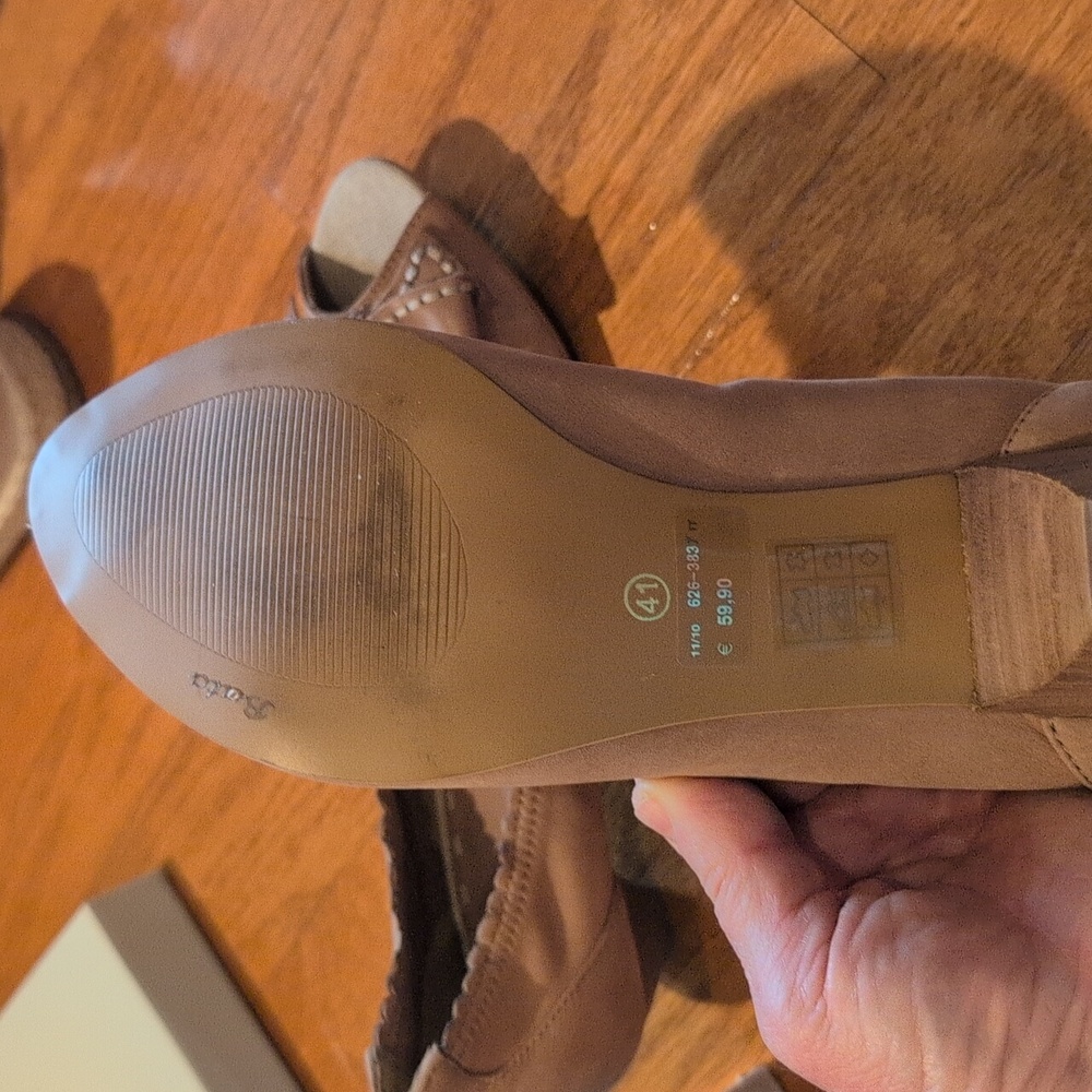 Bata Leather Ballet Heels - Picture 10 of 11